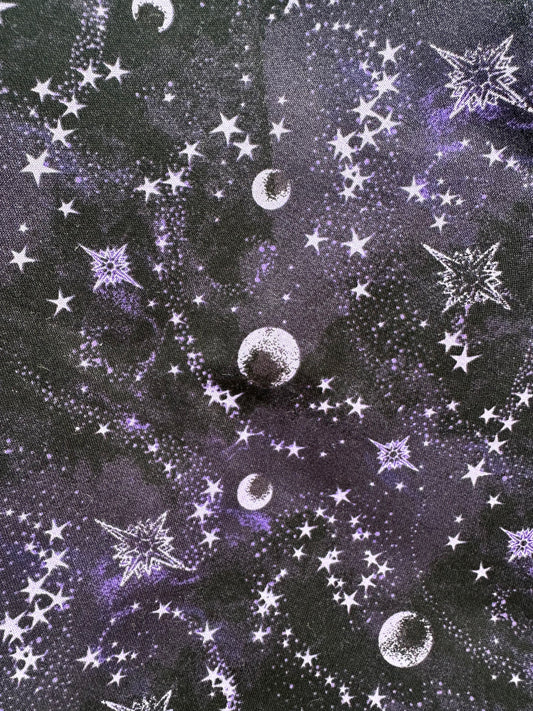 Moon and stars Purple